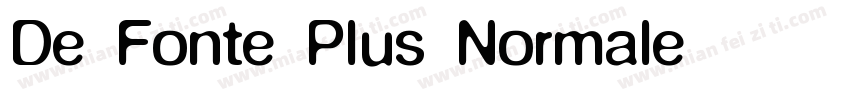 De Fonte Plus Normale字体转换